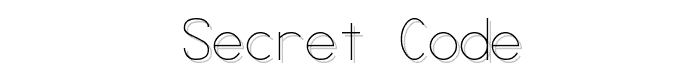 Secret Code font